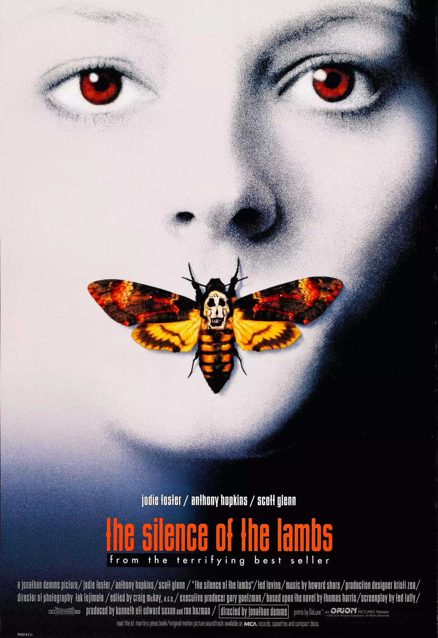 The death’s-head hawkmoth featured in the Silence of the Lambs.