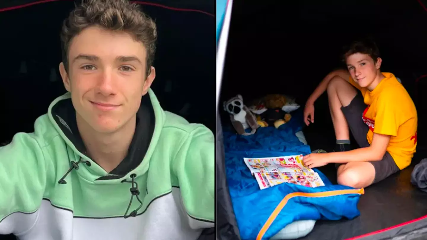 Teen who spent three years sleeping in a tent has raised £630,000 as challenge comes to an end