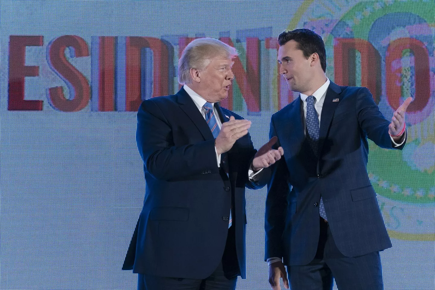 Charlie Kirk, a staunch ally of the President, was shot dead earlier this week (Chris Kleponis/Pool via Bloomberg)