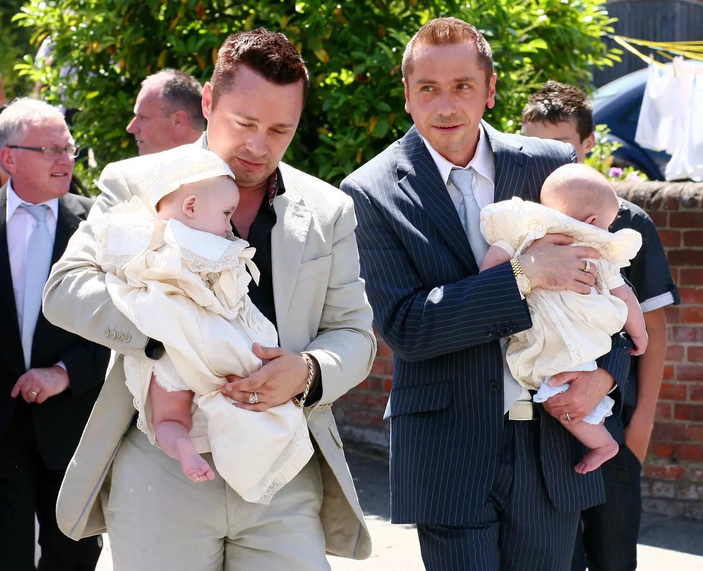 Barrie (left) and former partner Tony (right) were the first gay couple in the UK to be legally recognised as parents.