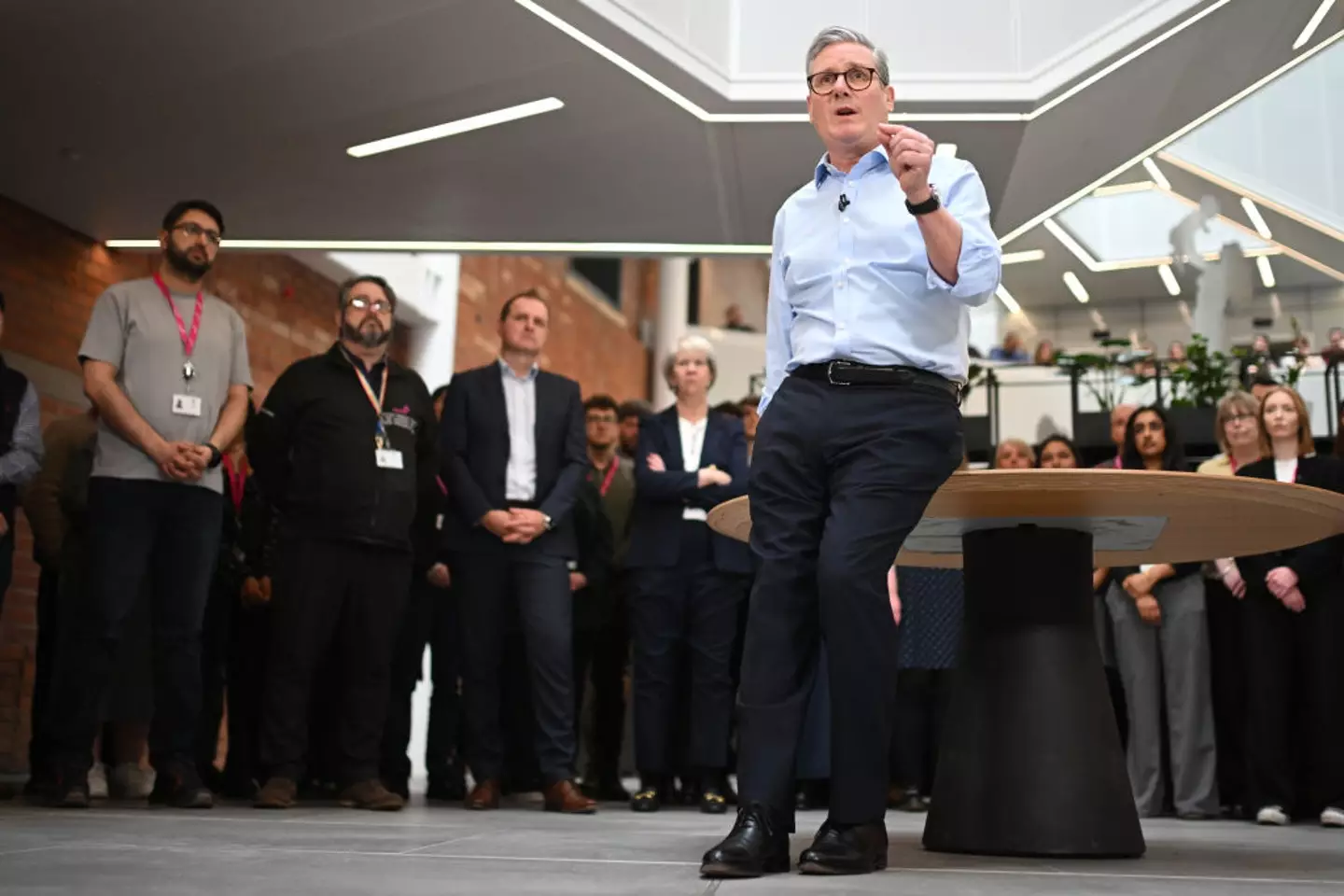 Keir Starmer announced that NHS England would be abolished and the money saved spent on frontline healthcare services (Oli Scarff-WPA Pool/Getty Images)
