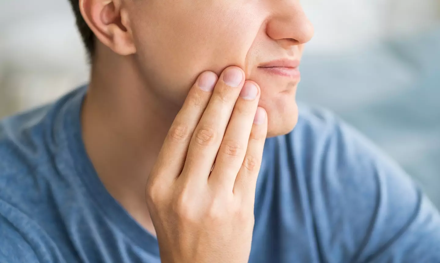 The man claims the jaw problem which has been bothering him for five years disappeared in just 60 seconds (Getty Stock Image)