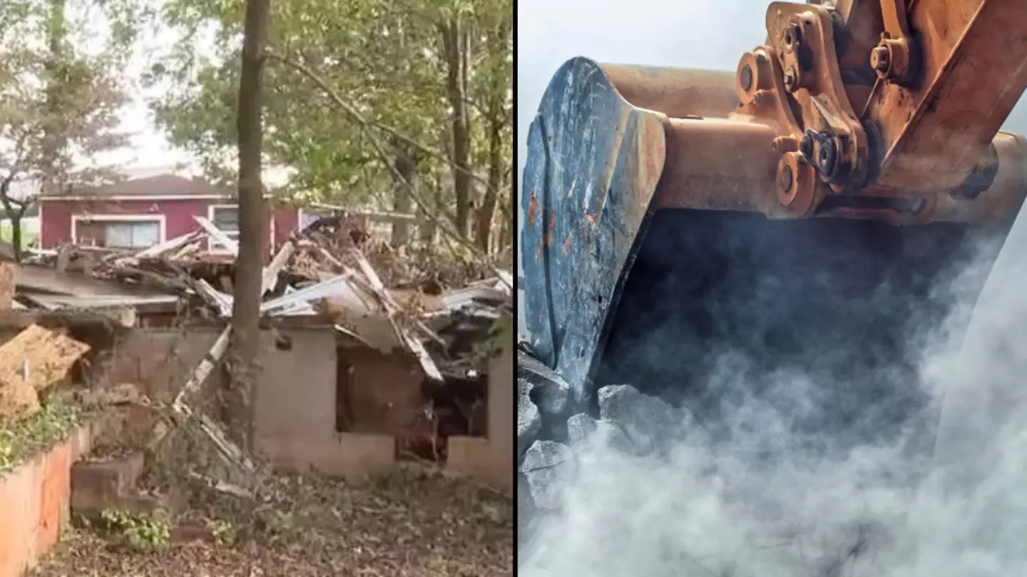 Woman devastated after coming back from holiday to find her home demolished