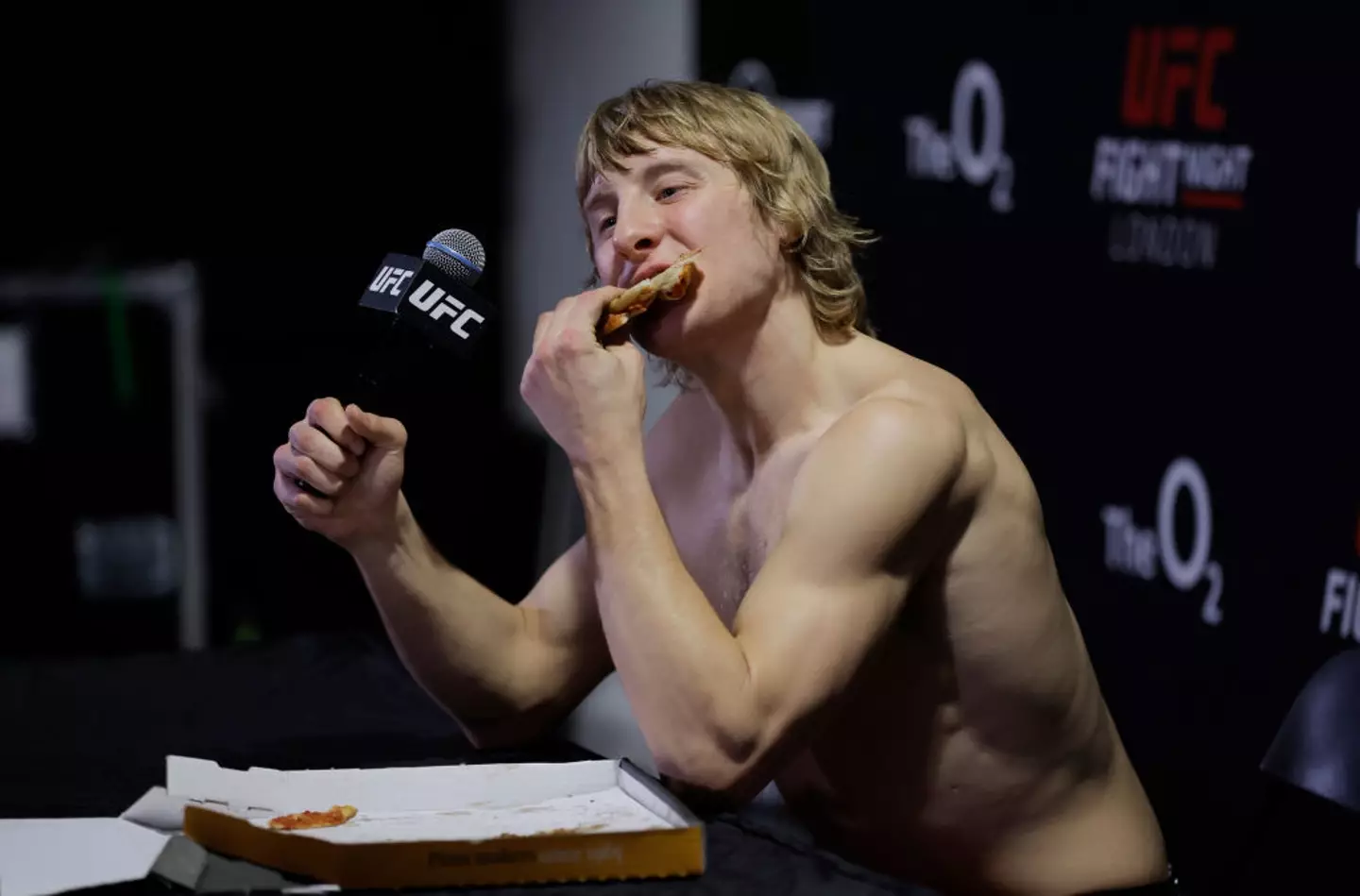The UFC star isn't shy when it comes to enjoying his favourite foods (Tom Jenkins/Getty Images)