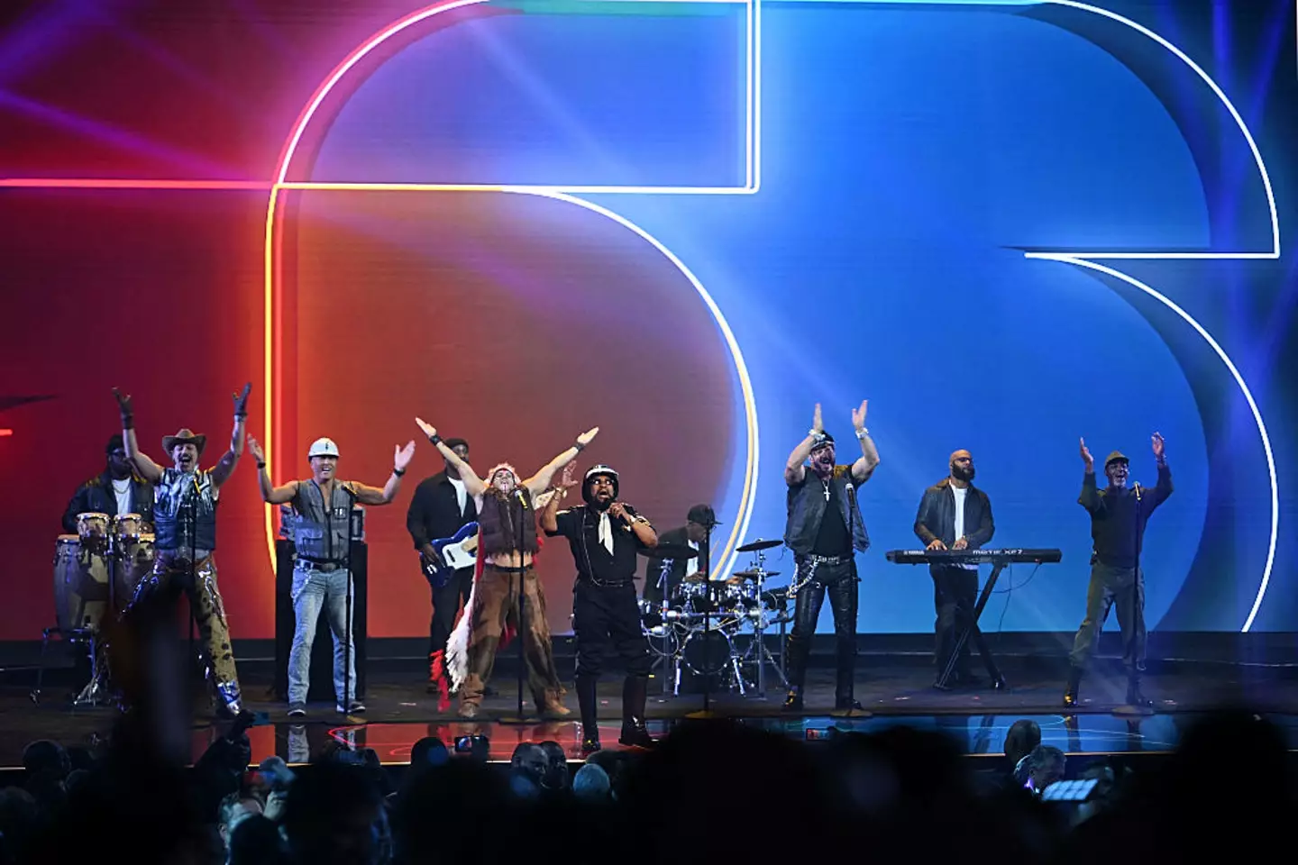 The Village People performed 'YMCA' (Jim WATSON / AFP via Getty Images)