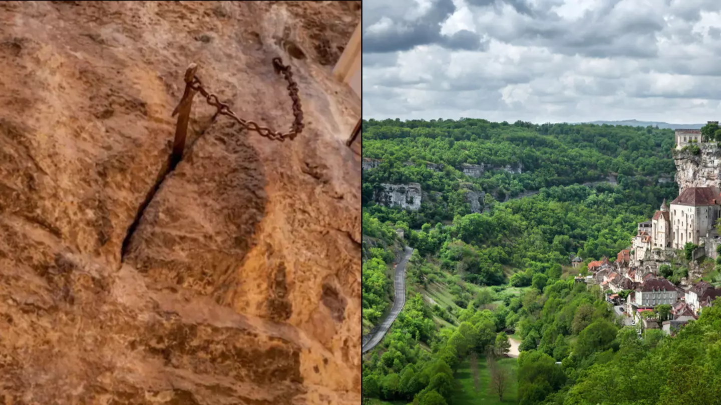 ‘Excaliubur’ sword that’s been wedged into rock for 1,300 years suddenly disappears