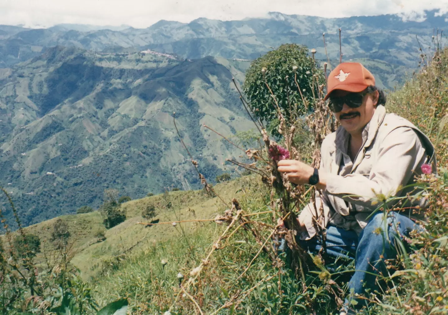 Pena in the Colombian mountains during his time in Colombia.