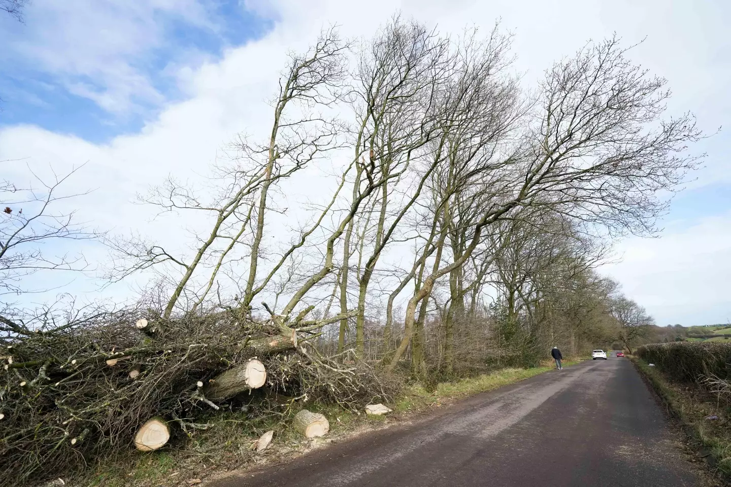 The wind could top 90mph in some places.