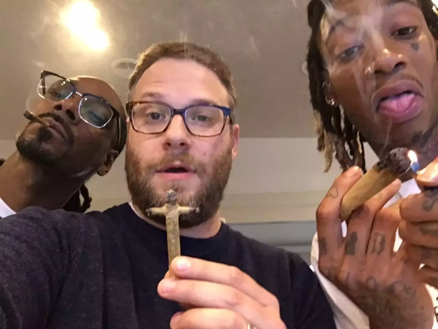 Seth Rogen and Snoop were not keen on the 'European way' of rolling a joint.