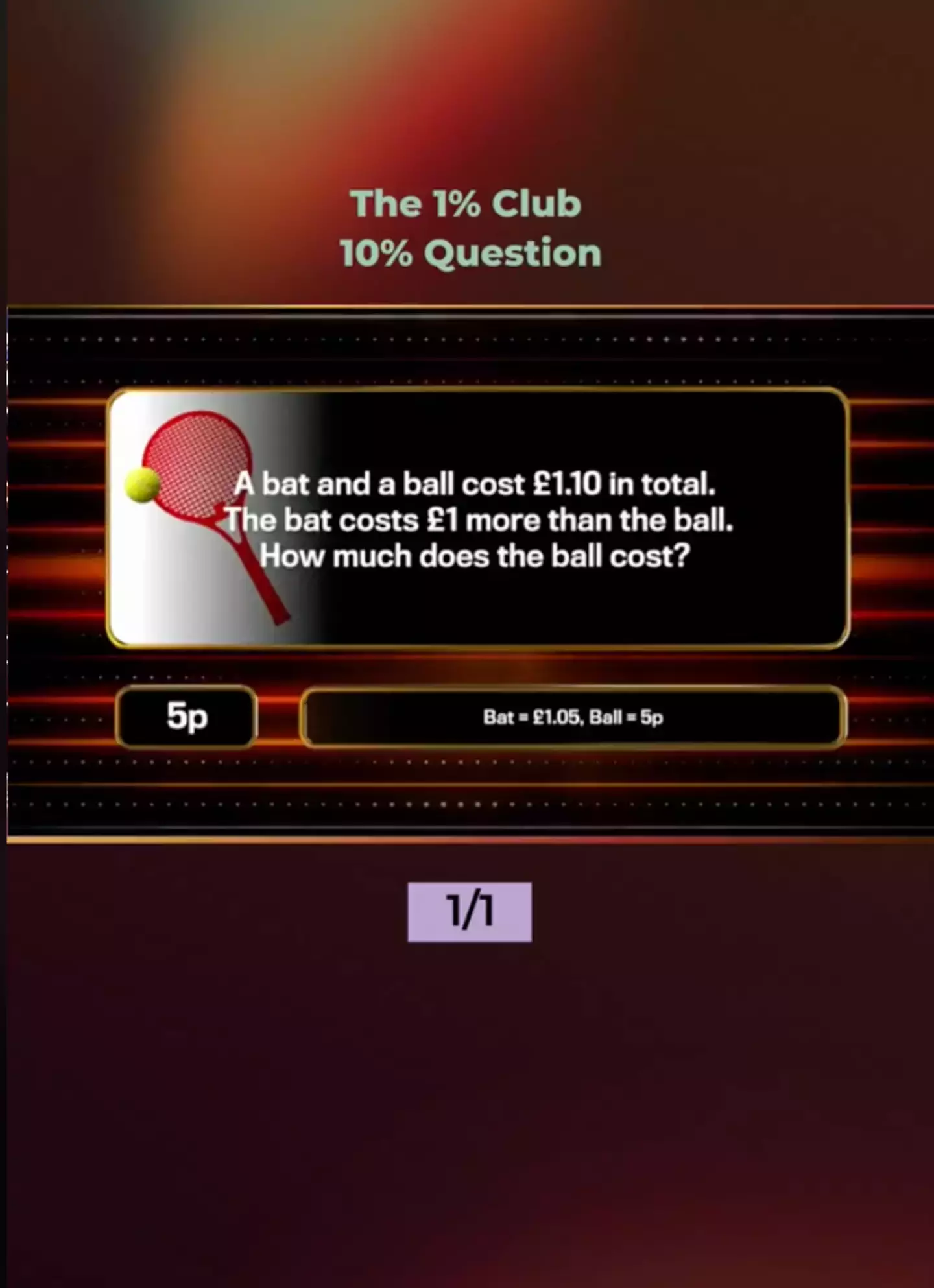 Here's your question, can you figure it out within 30 seconds? (ITV)