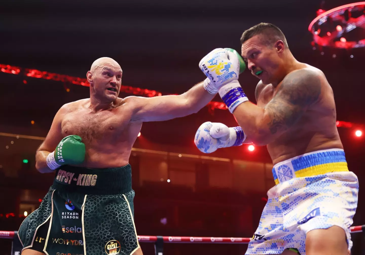 Usyk emerged victorious. (Richard Pelham/Getty Images)
