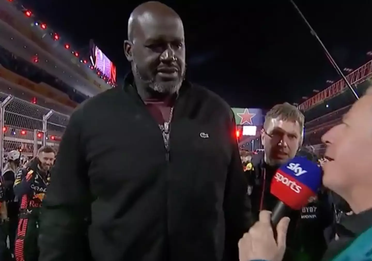 Shaq eventually gave a short, three-word response.