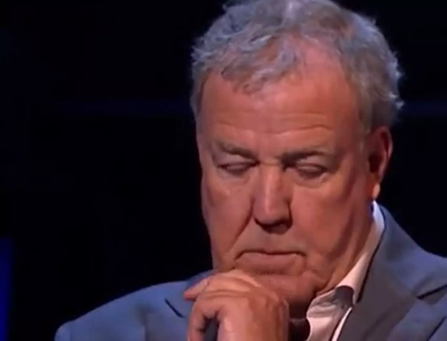Viewers could see the moment Jeremy Clarkson realised Svein had misread the question.