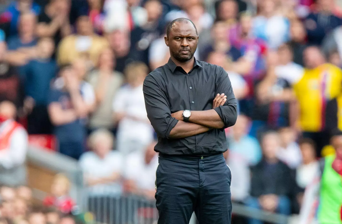 Patrick Vieira said he has 'nothing to say' about the footage.