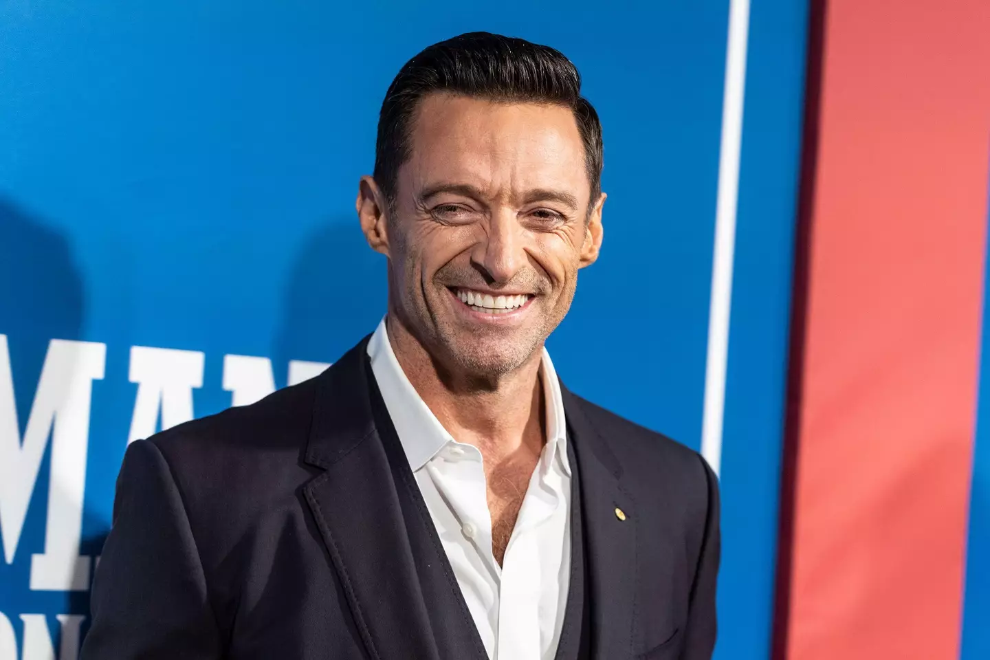Hugh Jackman at the opening night of The Music Man.