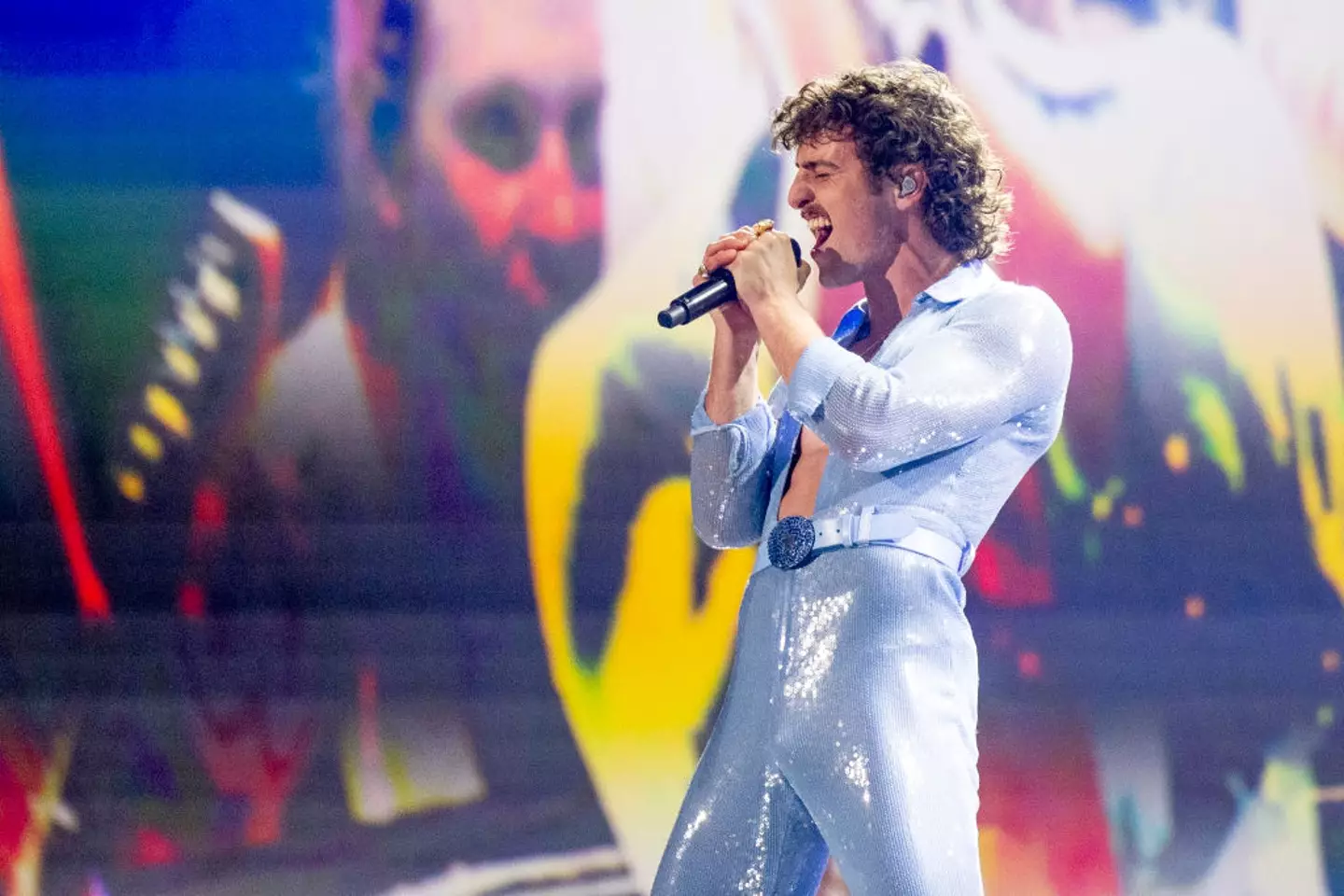 Zuckerberg recreated Benson Boone's Grammys performance (pictured) (Emma McIntyre/Getty Images for The Recording Academy)