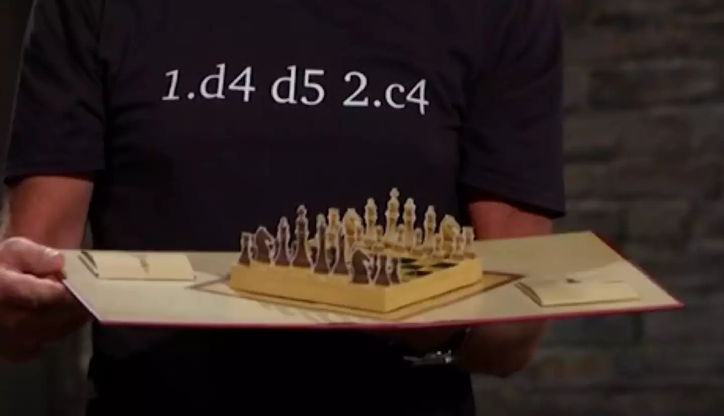 David's incredible pop-up chess set.