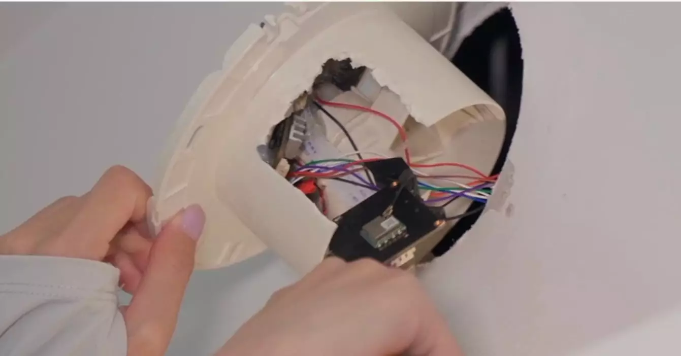 The BBC located a hidden camera during the investigation (BBC)