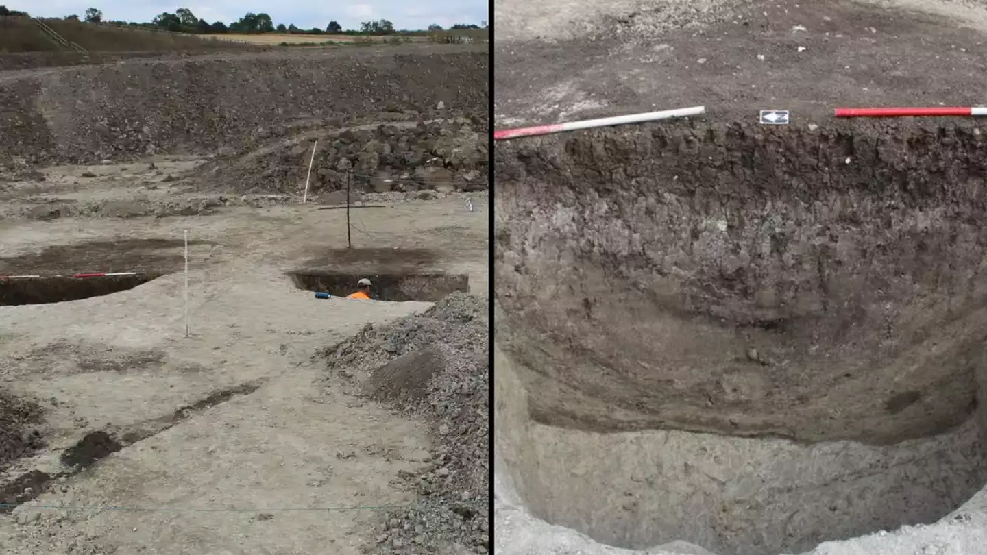 Archaeologists baffled by 25 strange pits discovered in UK countryside