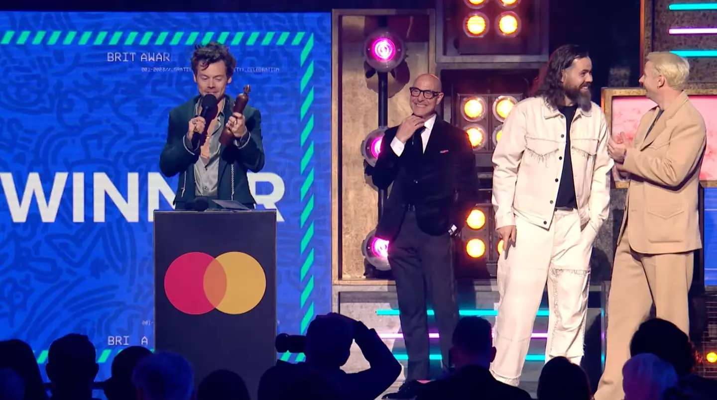 Styles was joined by Kid Harpoon in his acceptance speech.