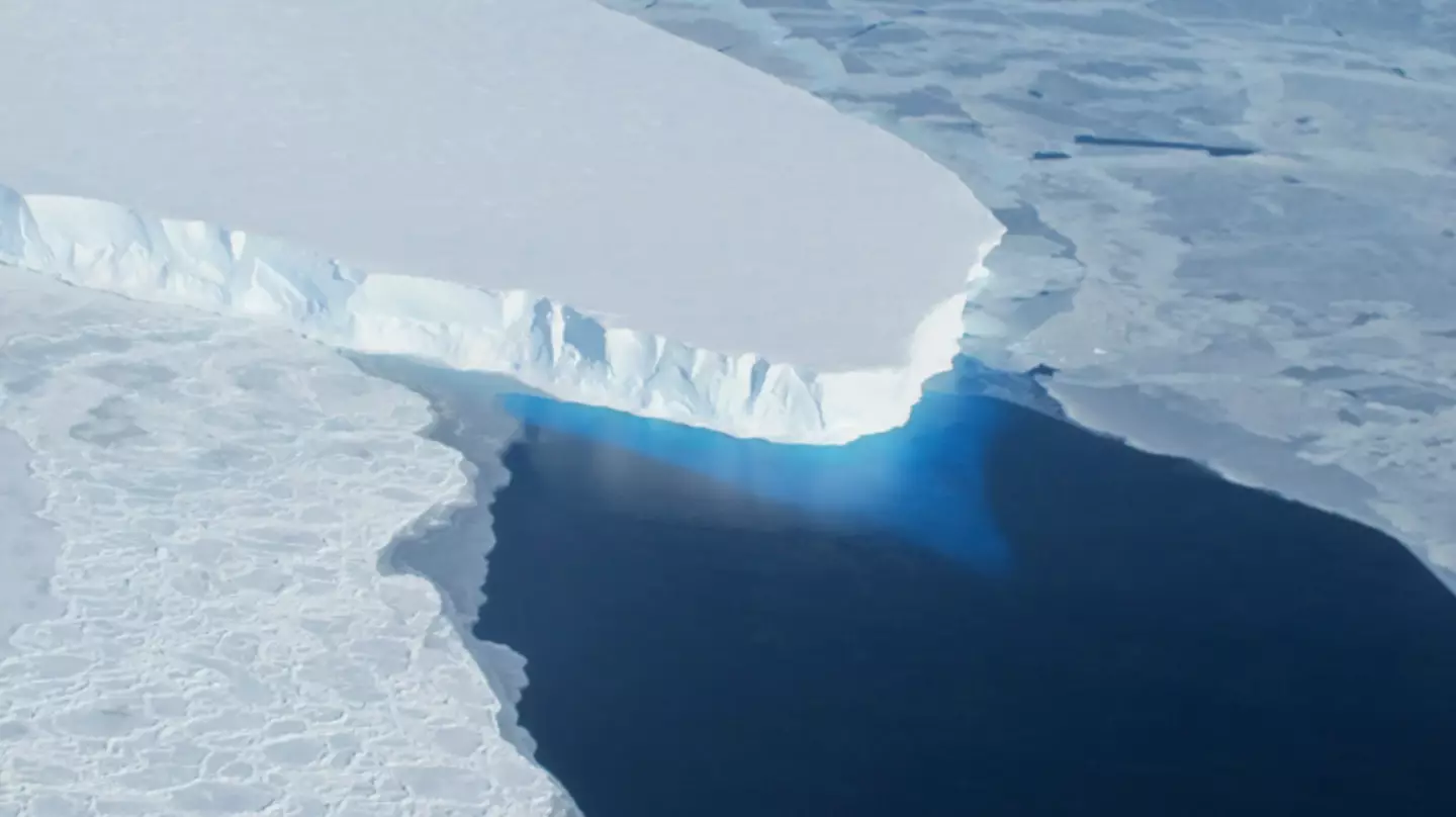 The Thwaites glacier in Antarctica, sometimes known as the 'Doomsday Glacier'. (NASA)