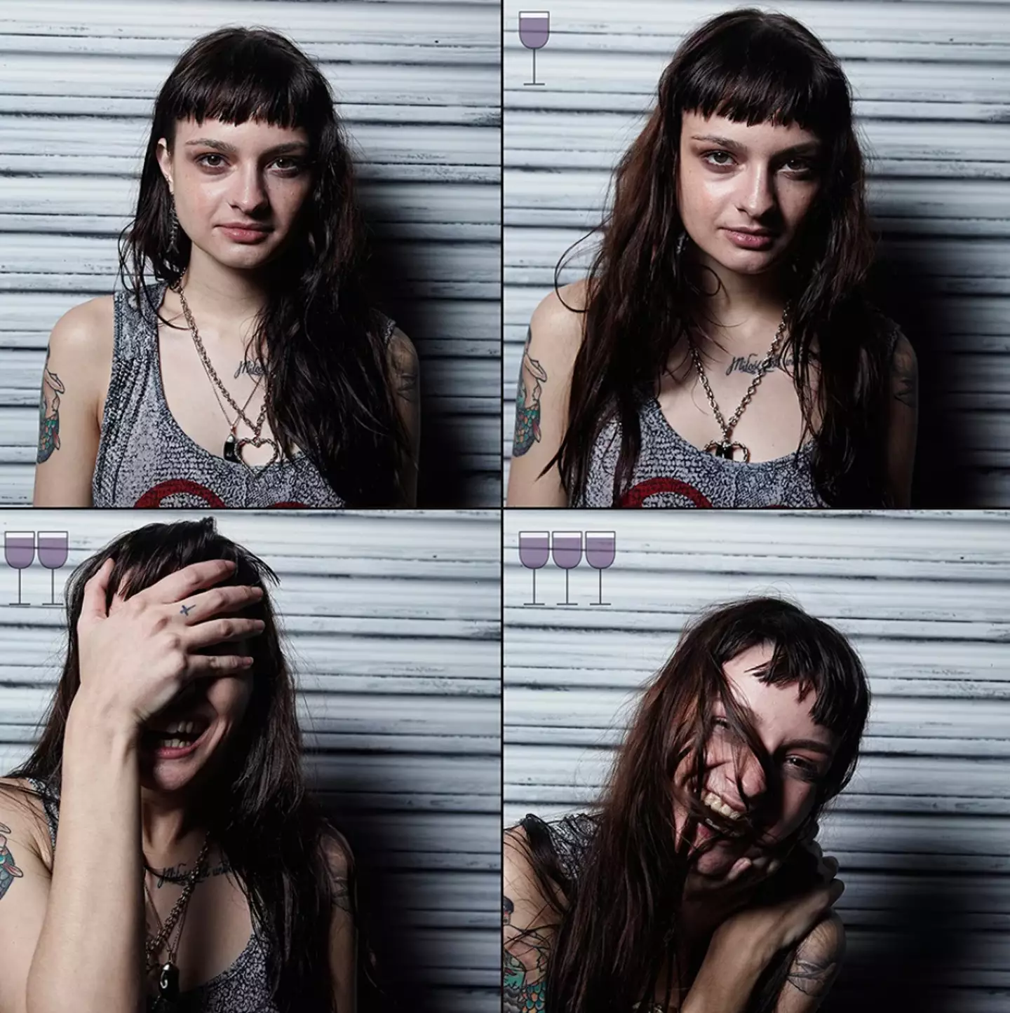 Alberti wanted to show how his friends' reactions changed (Marcos Alberti)