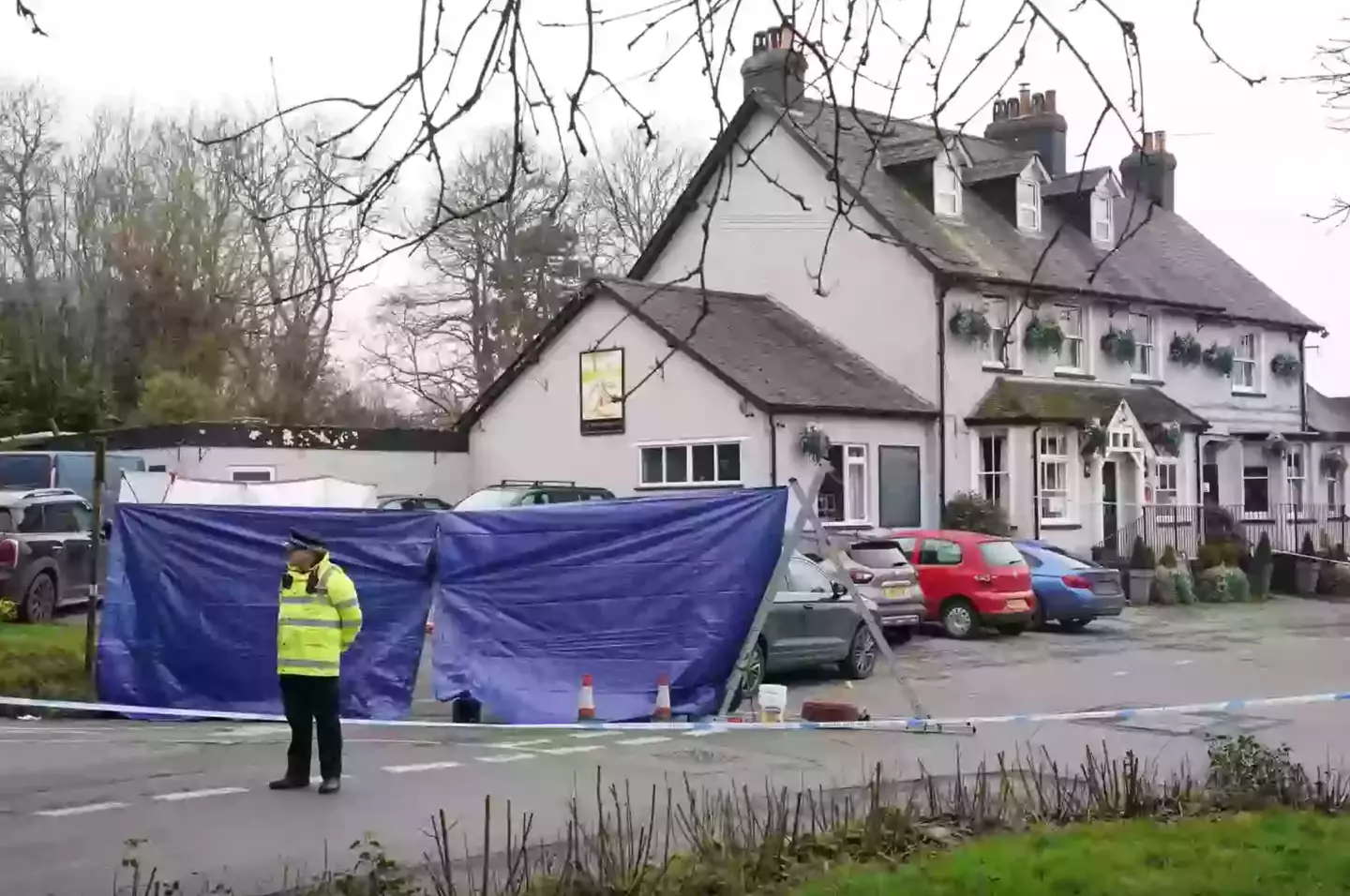 The area where Smith was murdered was covered up (Gareth Fuller/PA Wire)