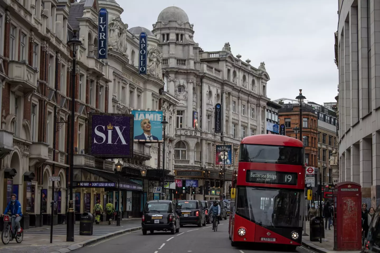 The incident occurred on Shaftesbury Avenue in Covent Garden (Dan Kitwood/Getty Images)