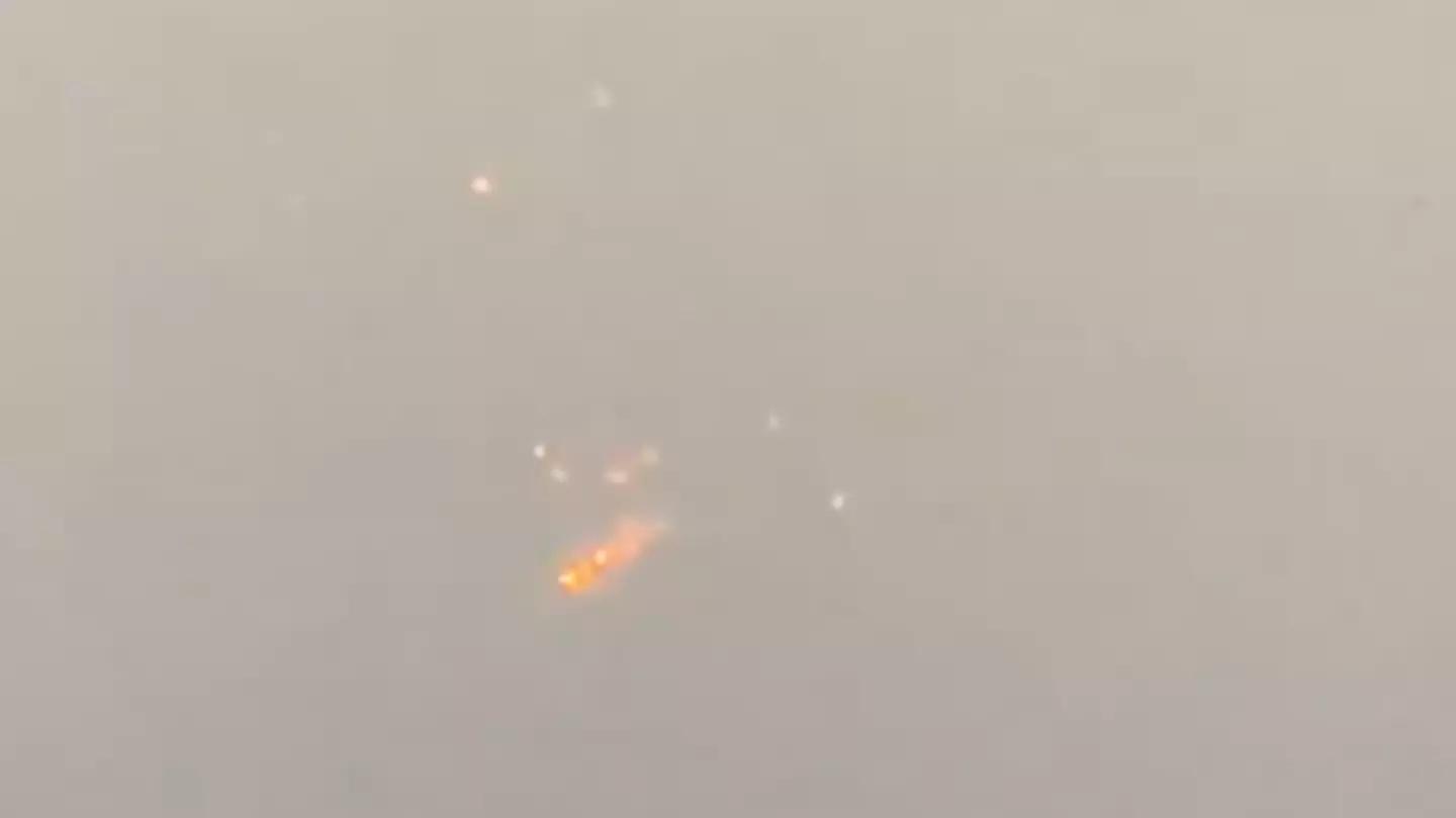 Elon Musk's SpaceX rocket spirals and explodes causing flight chaos as debris falls to Earth