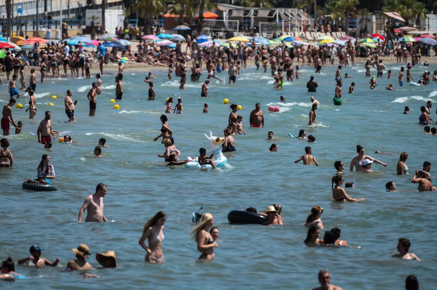 Would you be able to spot whether someone in the water was in trouble here? (Marcos del Mazo/LightRocket via Getty Images)
