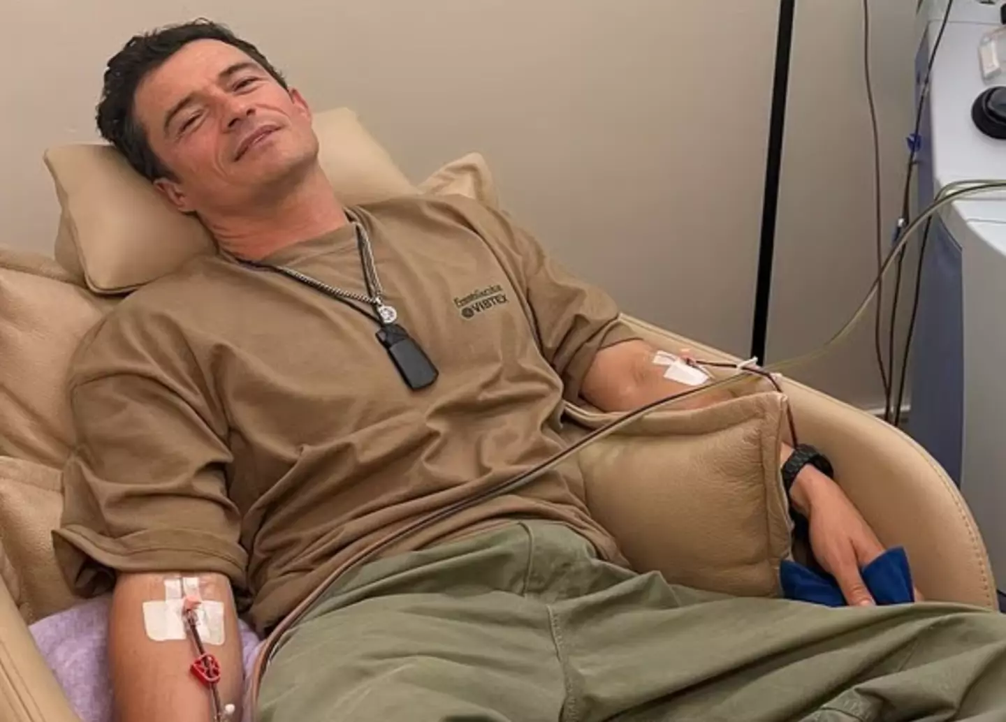Bloom has undergone a blood treatment recently (Instagram/@orlandobloom)