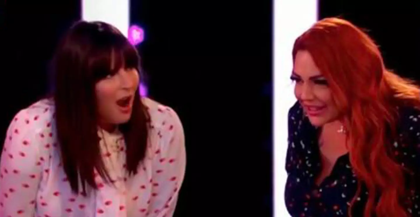 Contestant Rara and Anna Richardson could not believe their eyes.