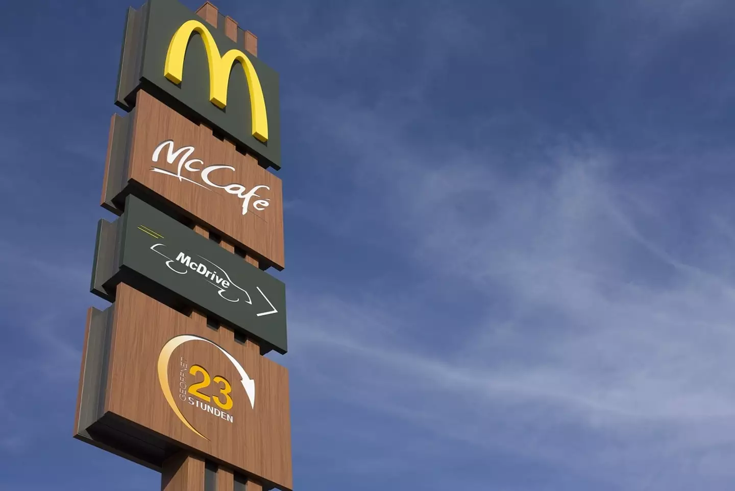 McDonald's is now famous for its golden arches.