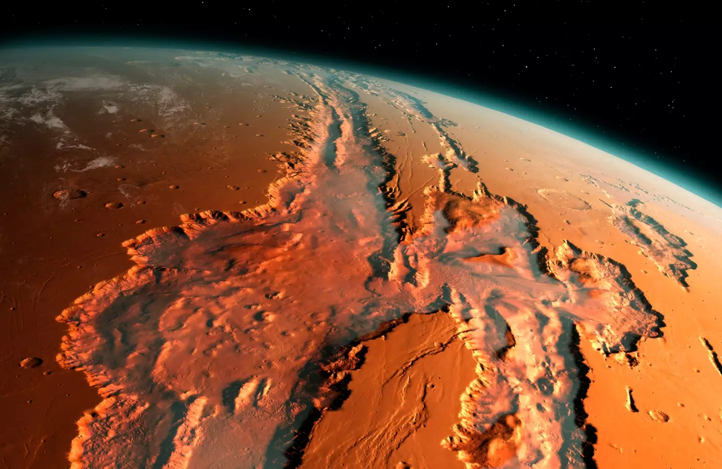 CGI of Mars.