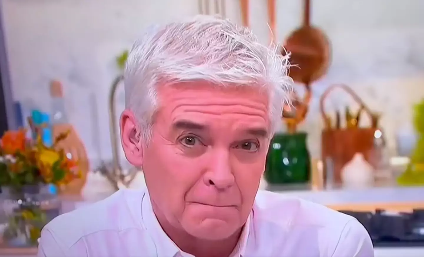Phillip Schofield couldn't hide his disapproving and shocked expression.