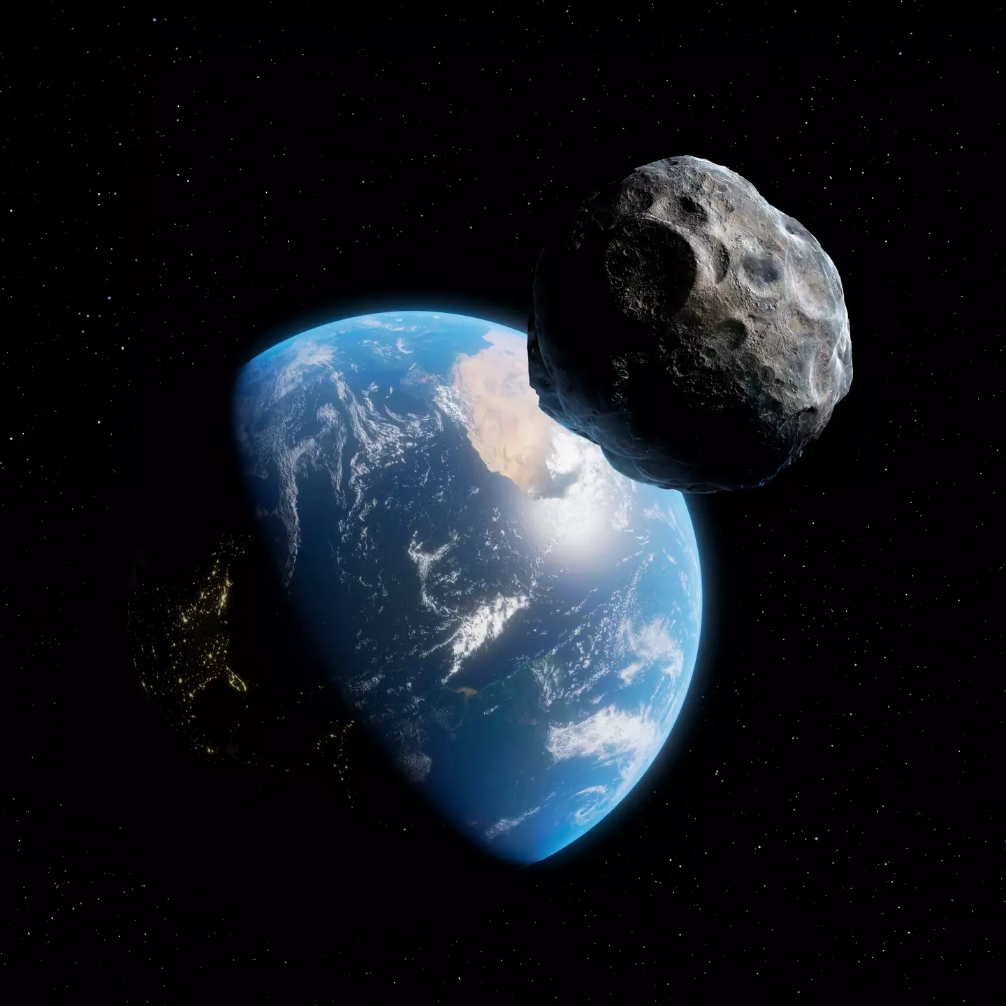 CGI of an asteroid heading for Earth. (Getty Stock Image)