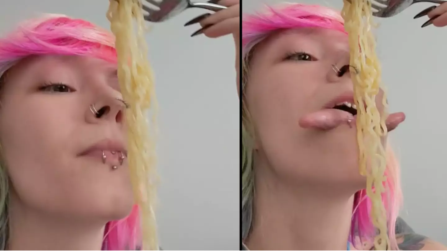 Woman with split tongue leaves the internet shocked with how she eats