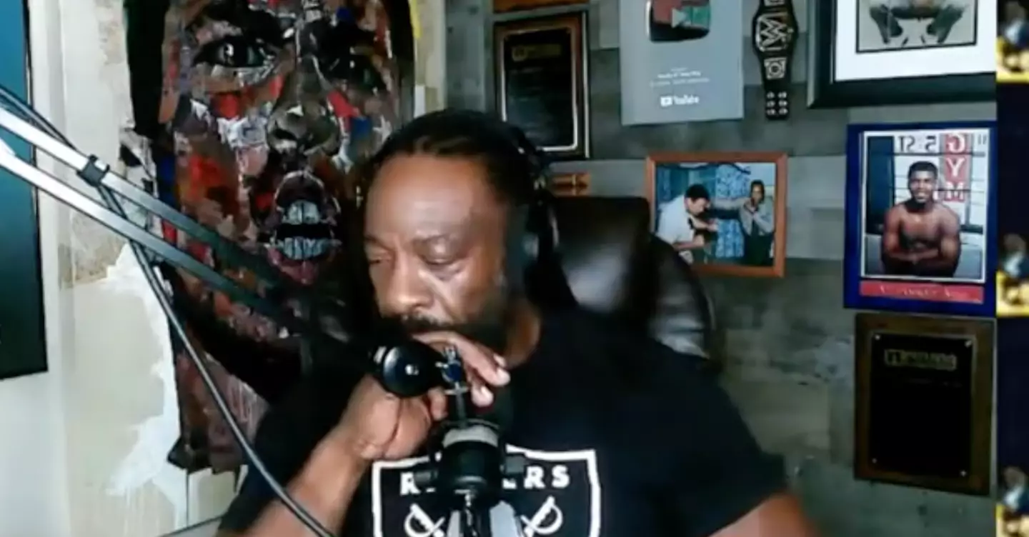 Booker T looked visibly upset at the news.