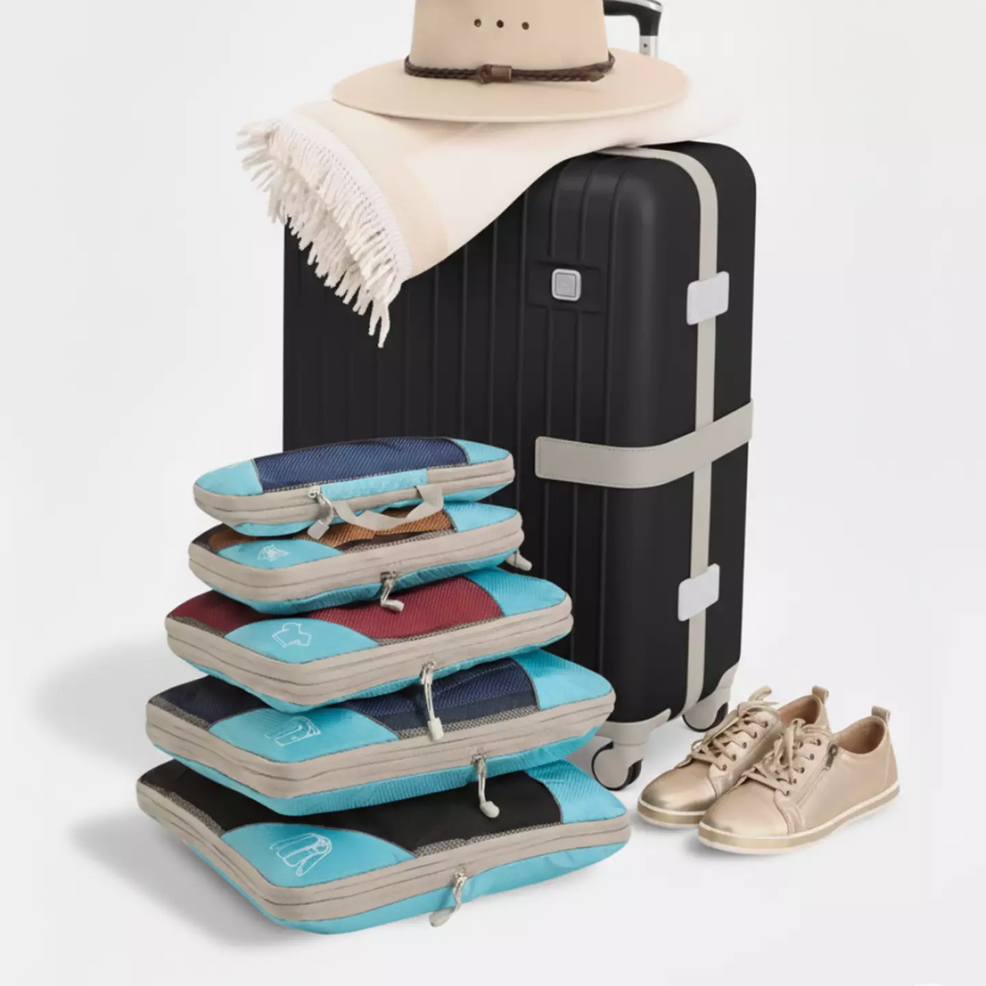 Compression packing cubes make light work of cramming in the essentials for your trip (Simplify Living)