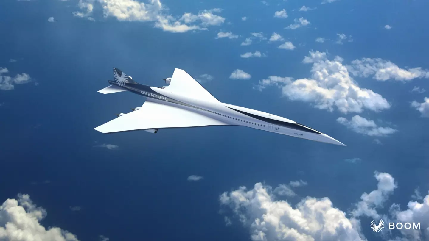 The supersonic aircraft will get you there twice as fast.