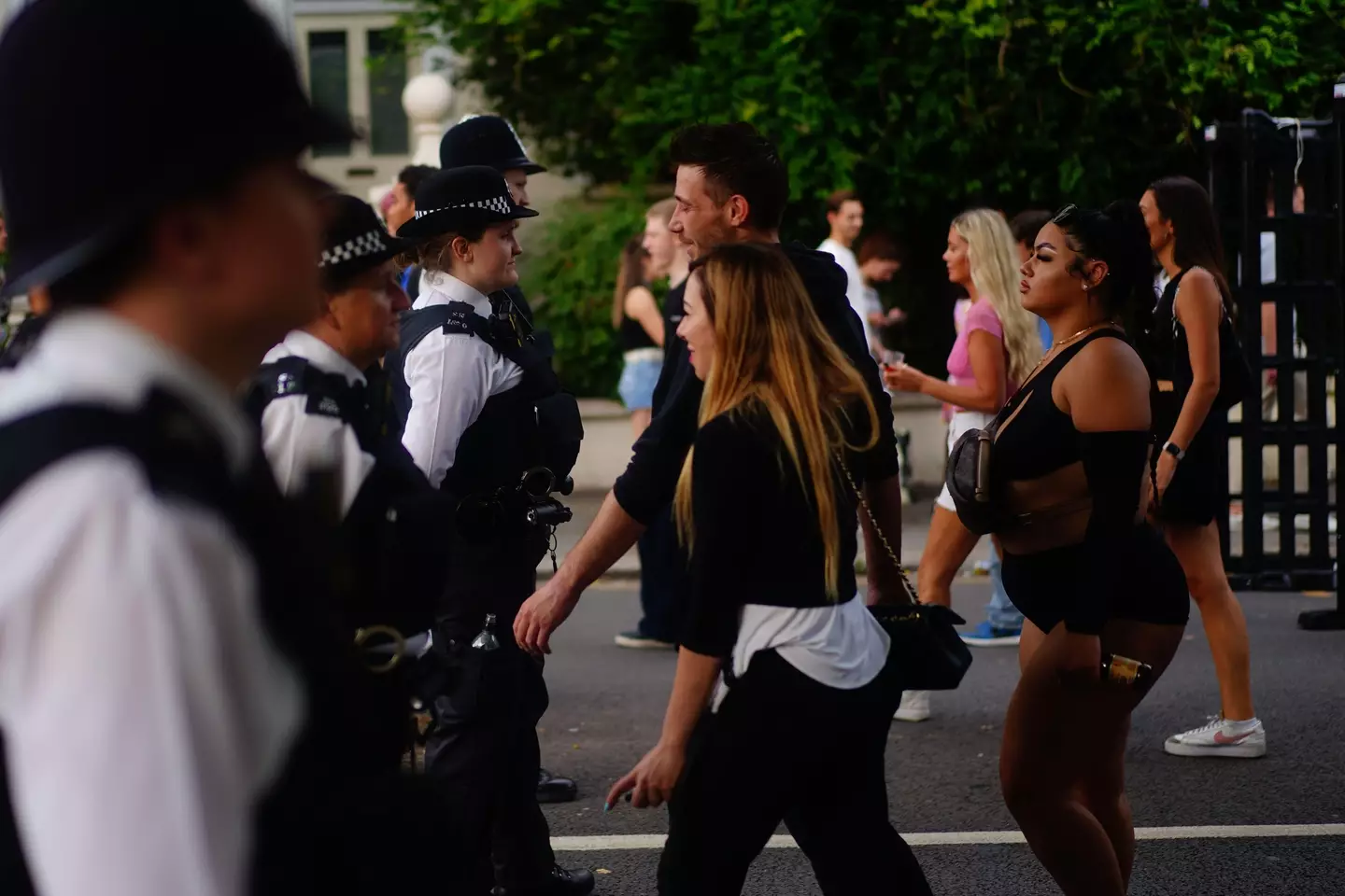 Police officers at Notting Hill Carnival.