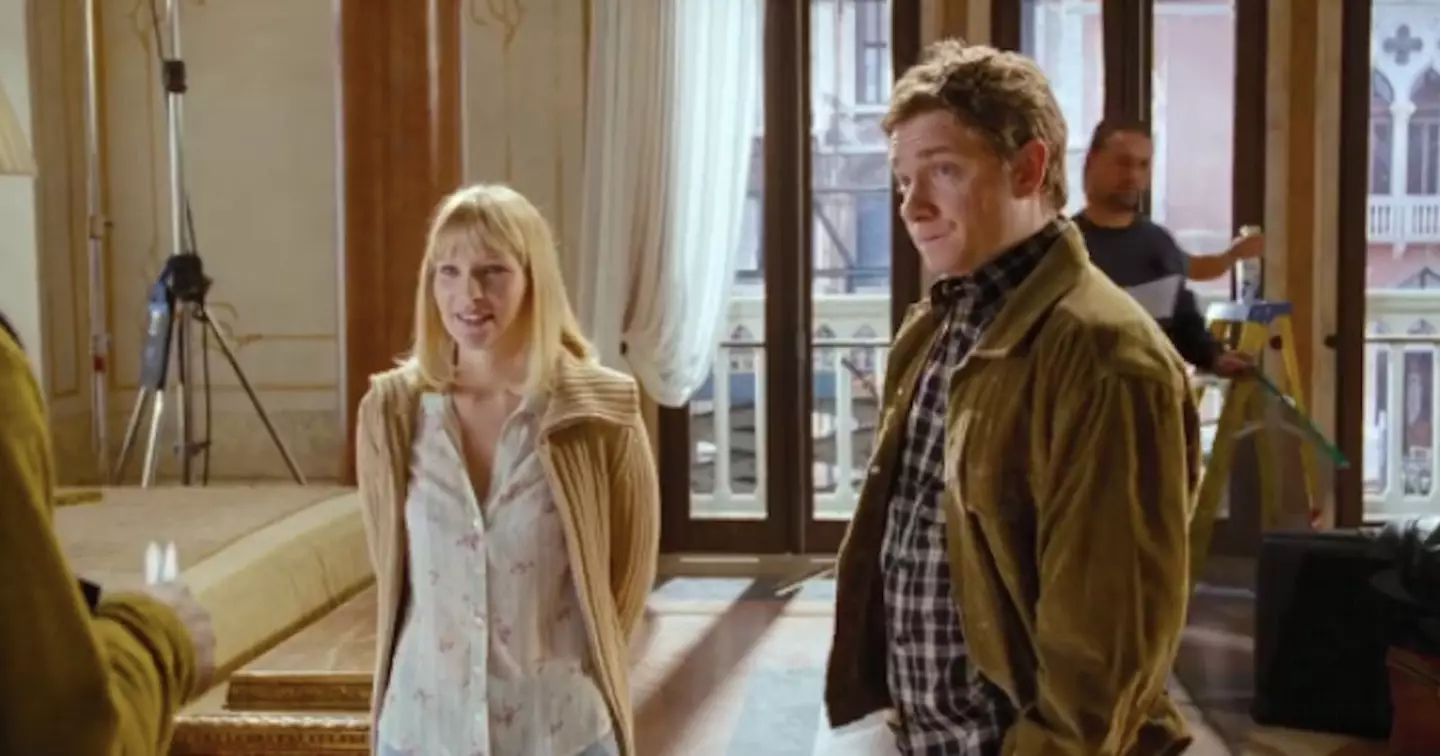 Joanna Page alongside Martin Freeman in Love Actually.