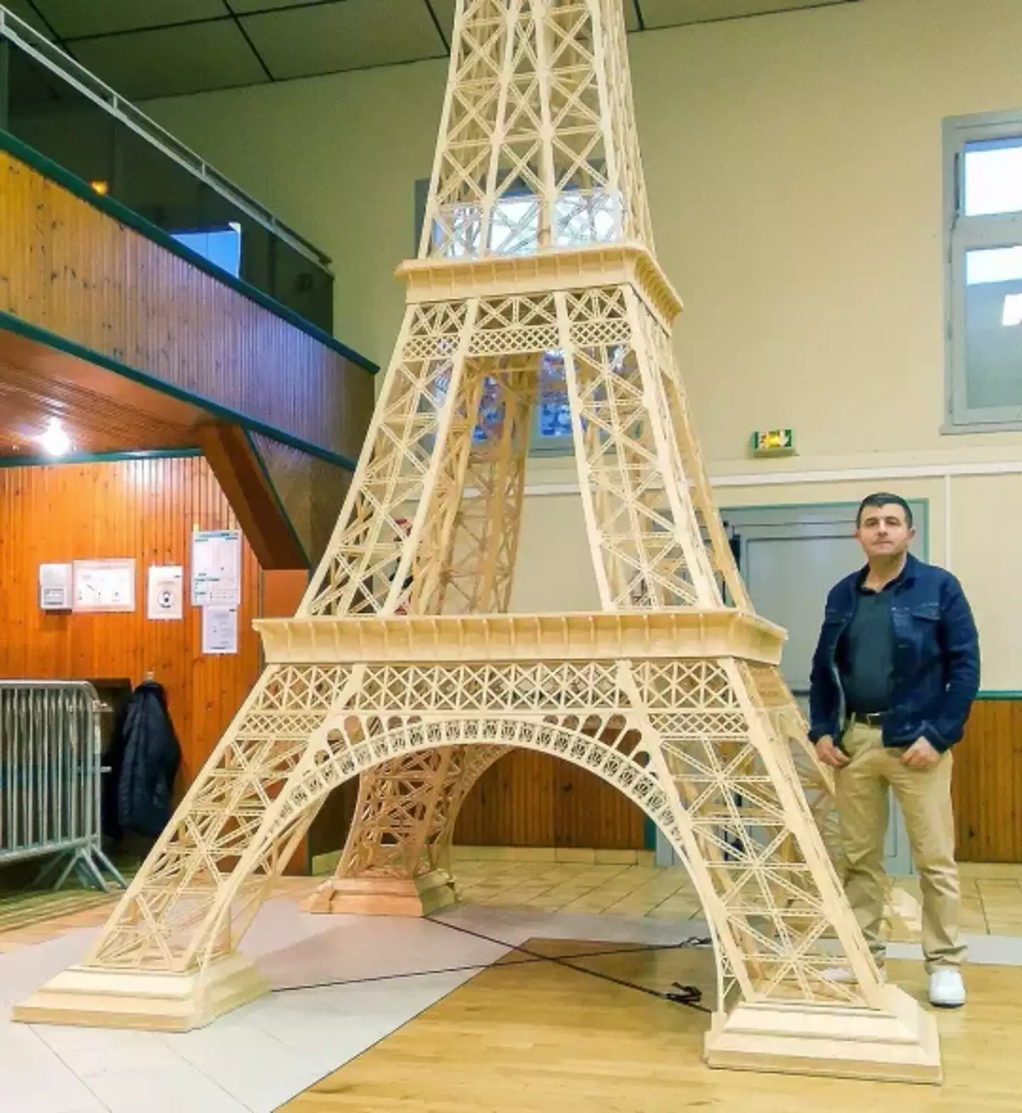 The Frenchman's matchstick model was rejected by the Guinness World Records.