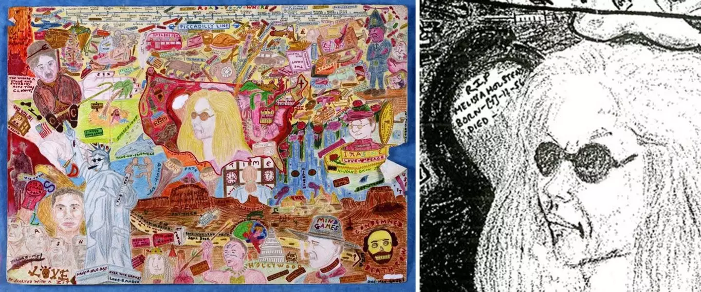 The horrifying collage made by Sweeney (Metropolitan Police / PA Wire)