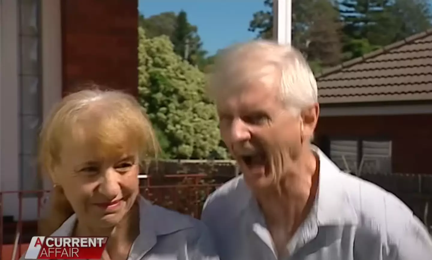 I wonder if he practiced his bark before going live on air (Nine News/A Current Affair)