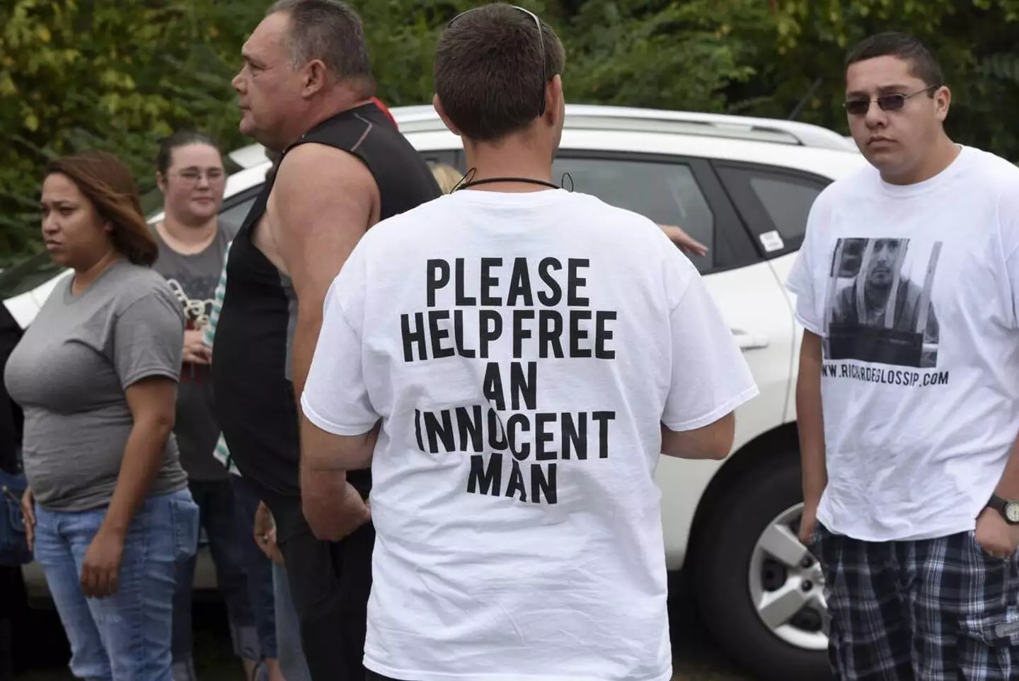 The death row inmate has a strong support group on the outside.