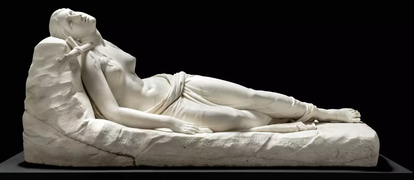 The Reclining Magdalene statue.