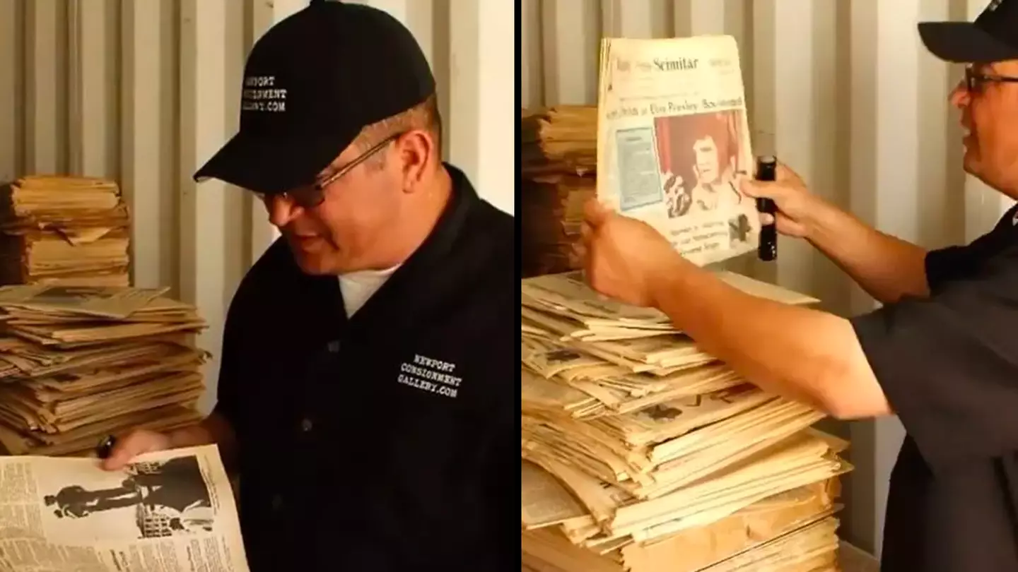 Storage hunter buys £600 unit full of old newspapers that turn out to be worth £75,000