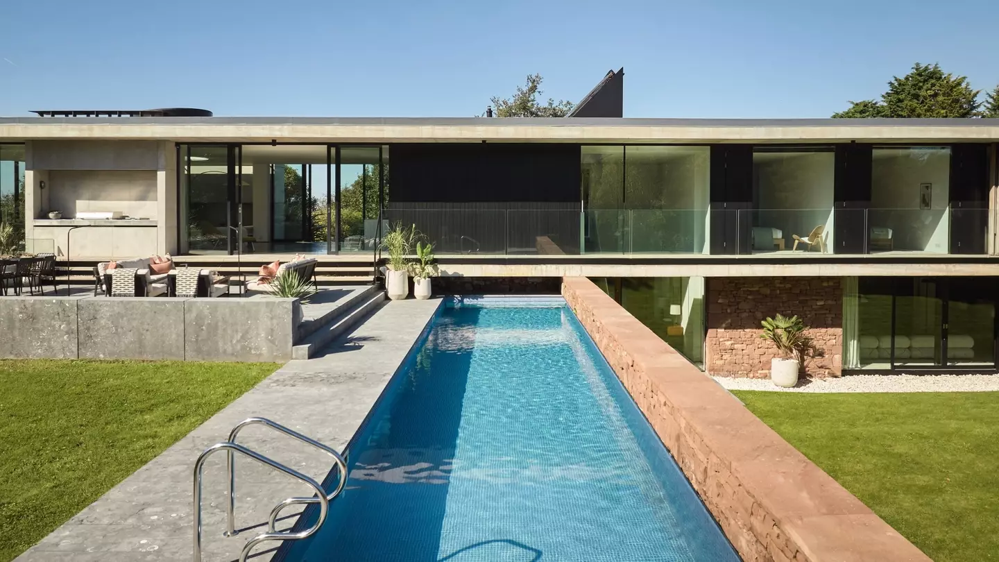The flash property even comes with an outdoor pool (Omaze/SWNS)