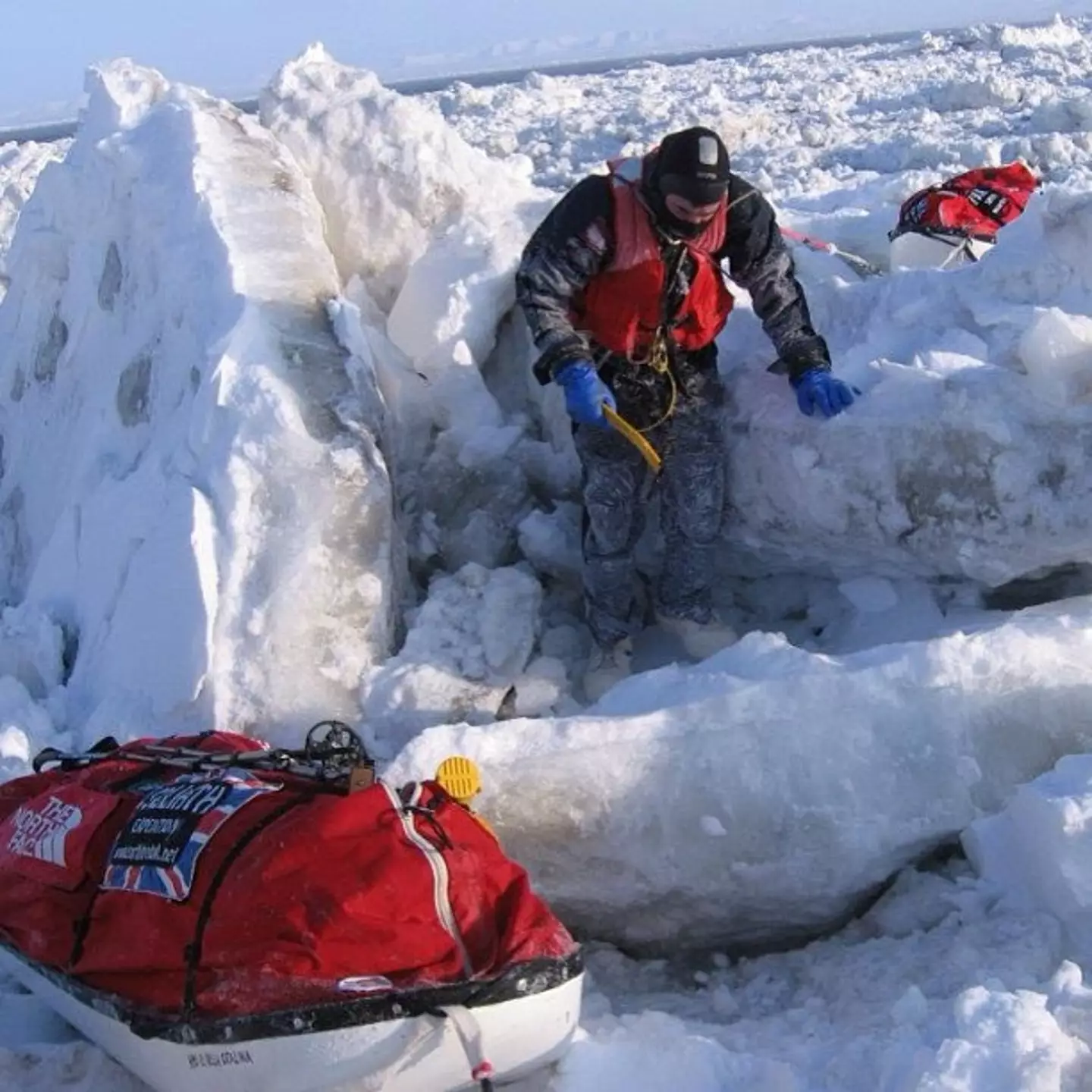 Bushby on the Bering Strait in 2006 (Instagram/@busby3000)